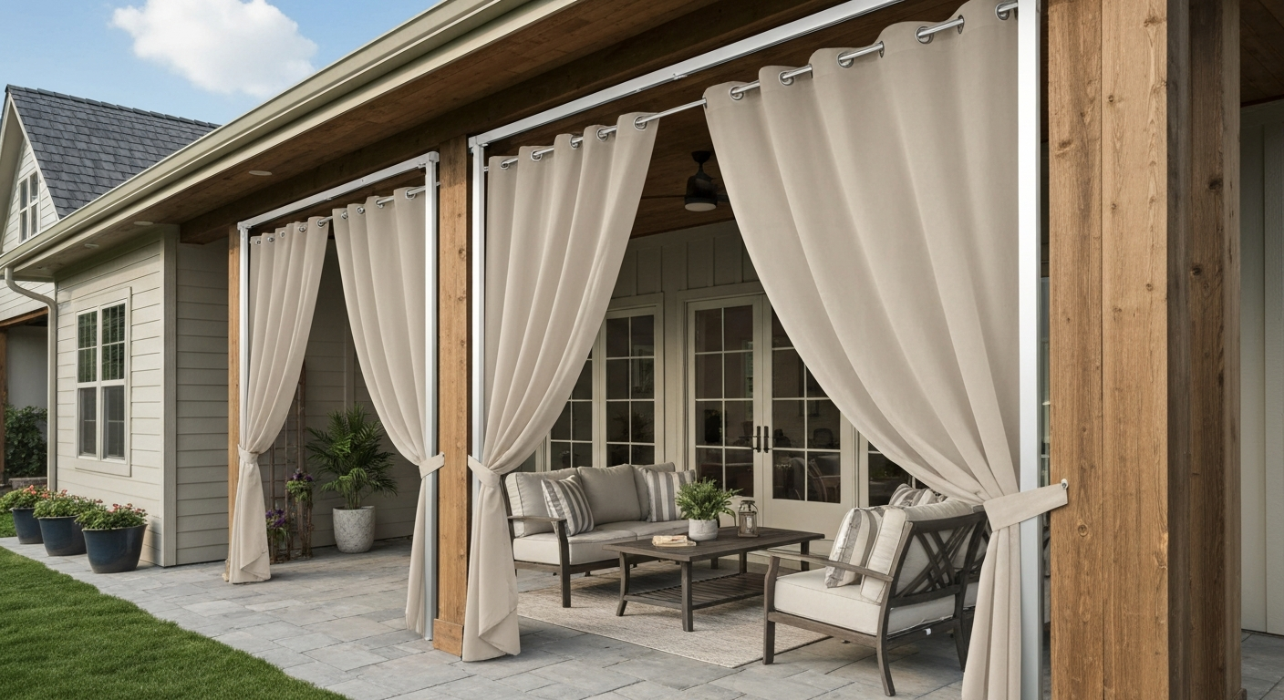 How to Add Curtains to Patio: Complete DIY Guide with Windproofing