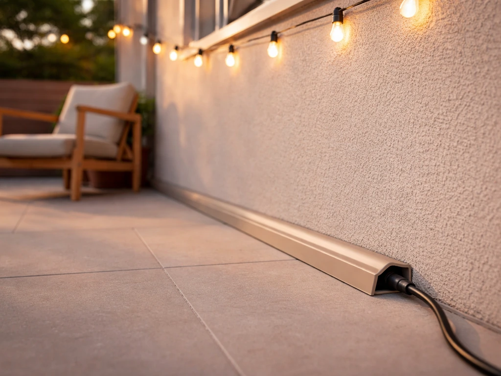 how to hide extension cord on patio