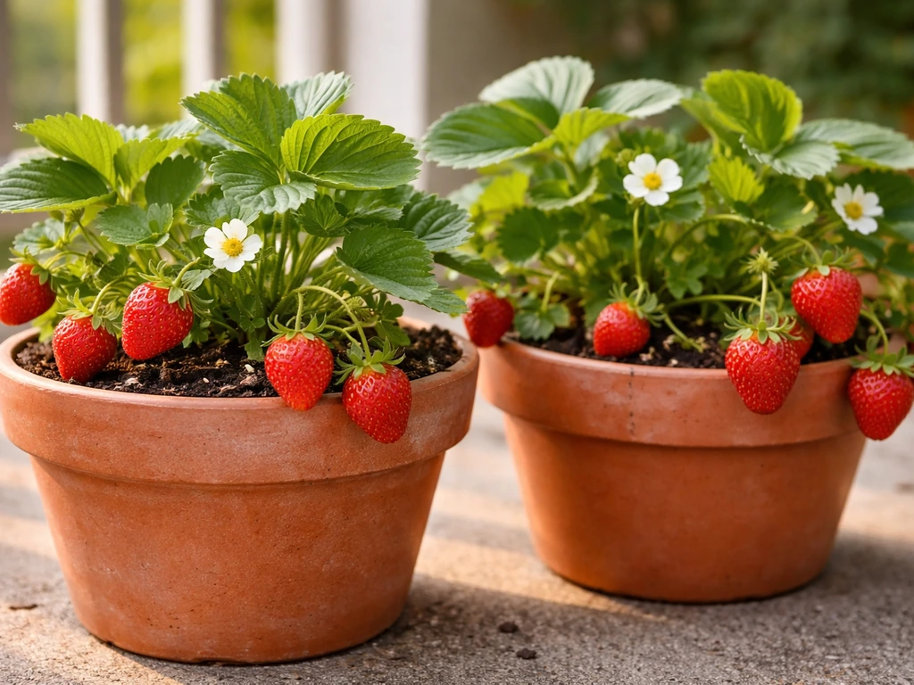 how to grow patio strawberries