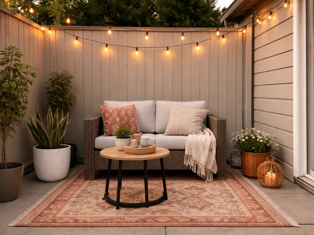 how to decorate a patio on a budget
