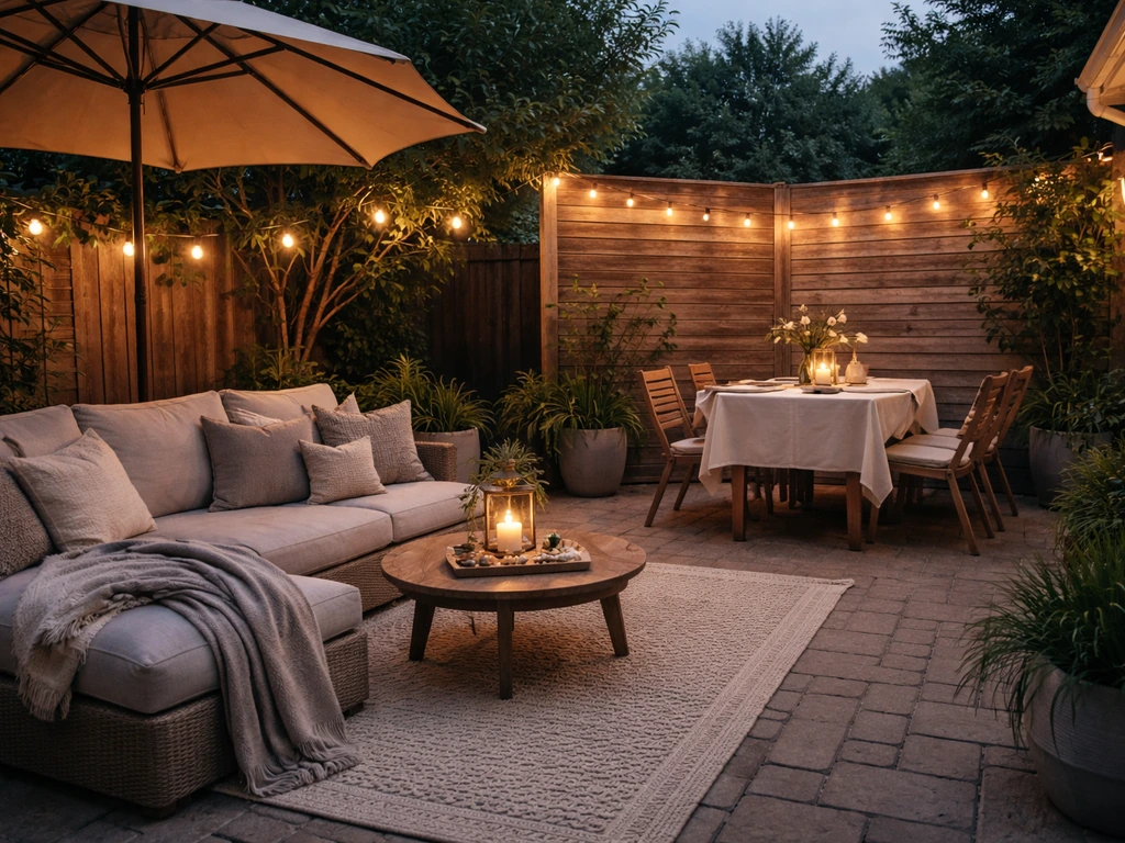how to make a patio cozy