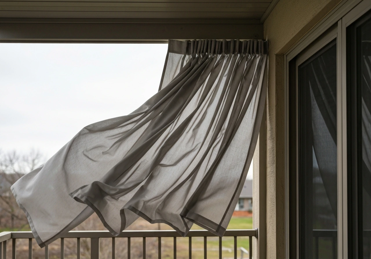 How to Keep Patio Curtains From Blowing in Wind
