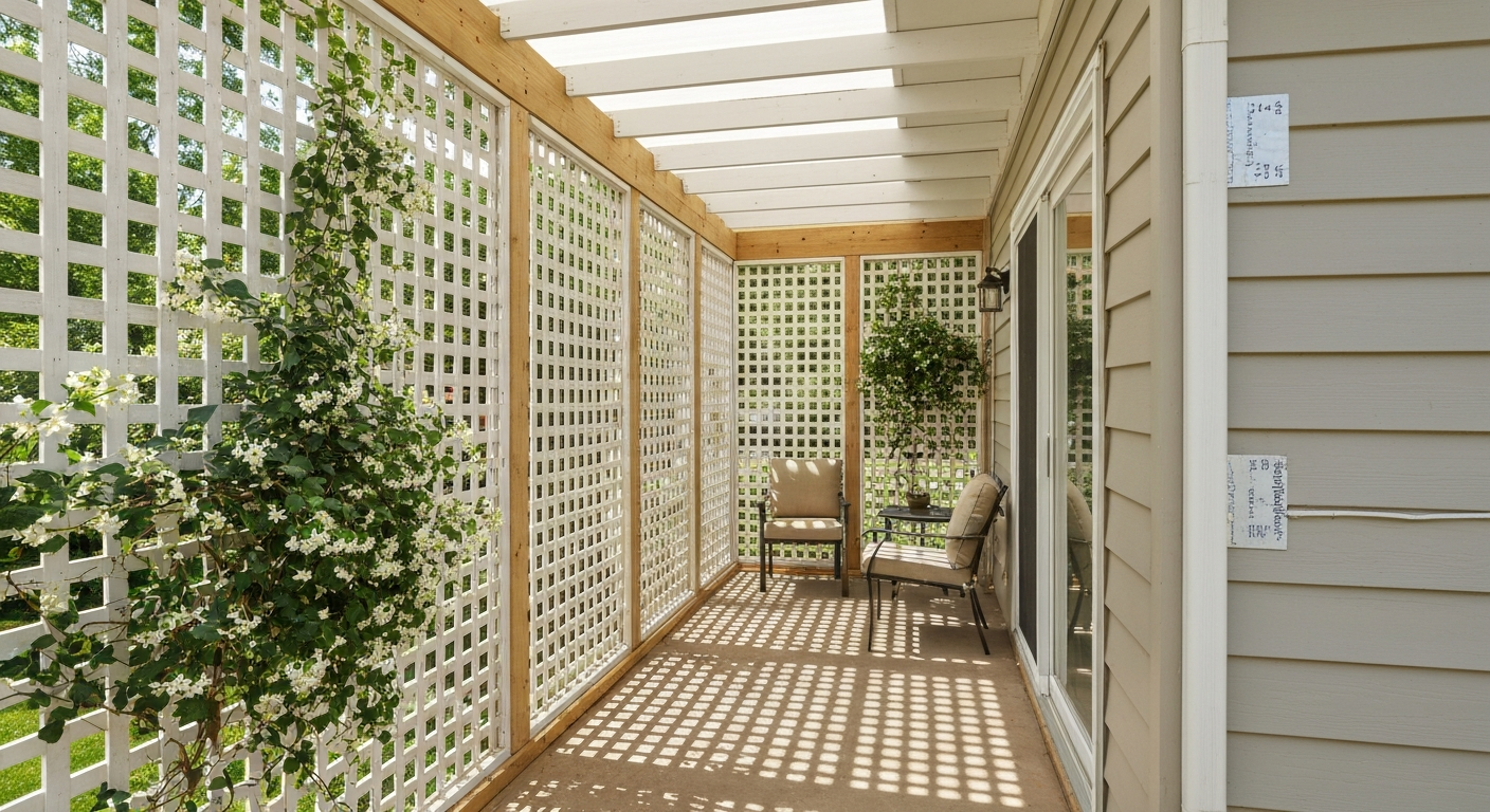 How to Enclose a Patio with Lattice: DIY Plan, Materials & Steps