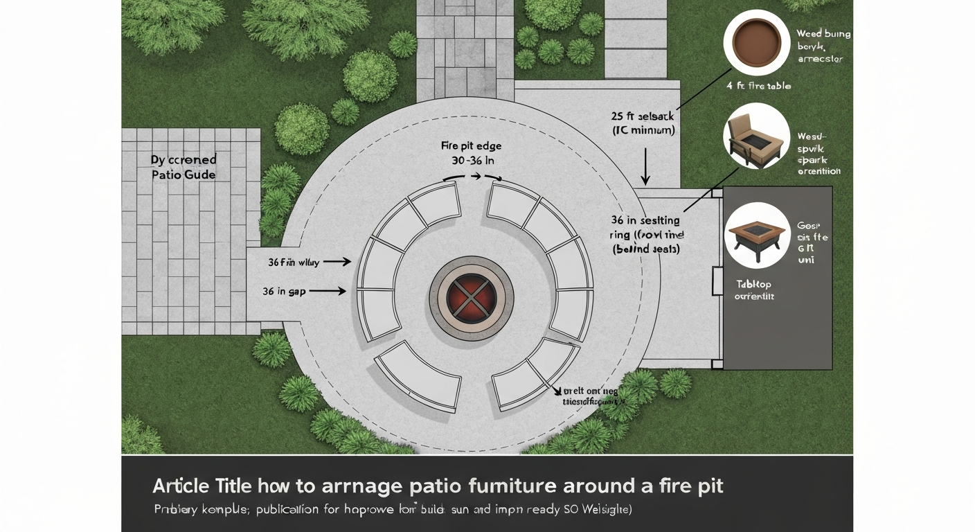 How to Arrange Patio Furniture Around a Fire Pit: Layout Guide
